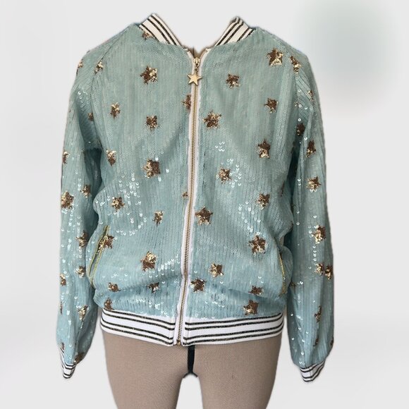 LOLA + THE BOYS | Out of This World Bomber, Blue (Size S) - Picture 1 of 11
